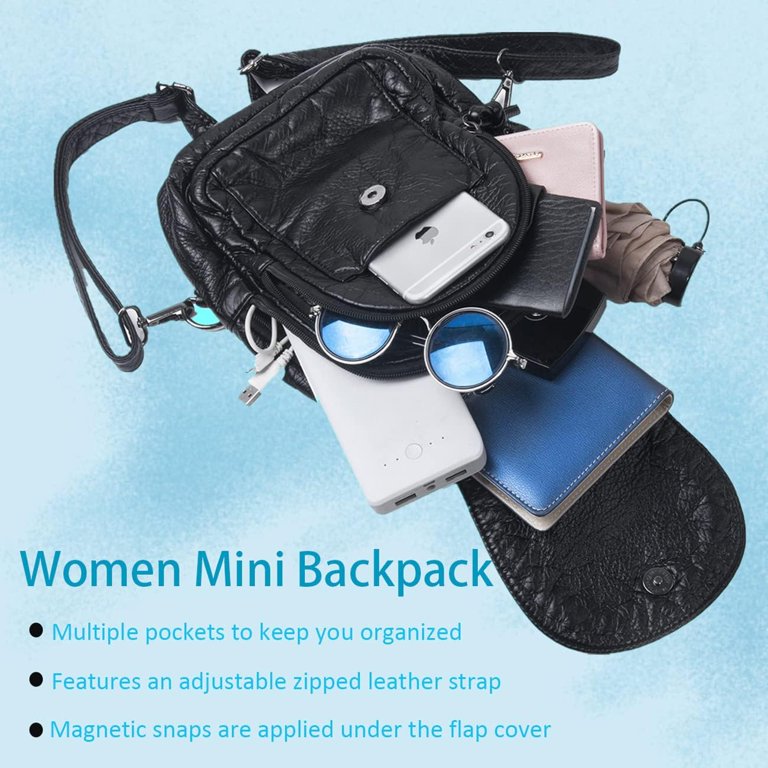 Mini Backpack for Women Light Weight Small Waterproof  display picture 1