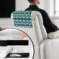 thumbnail image 4 of TSOVTHRID Aztec Tribal Stripe Blue Print Recliner Headrest Protector Non Slip Sofa Headrest Cover PU Leather Recliner Chair Head Protector Cover for Furniture Living Room,17x27in, 1 PCS, 4 of 7