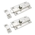 thumbnail image 2 of Rannb Slide Latch Stainless Steel Door Window Latch Sliding Barrel Bolt Lock for Home/Office Security 4-Inch Length -Pack of 2, 2 of 4