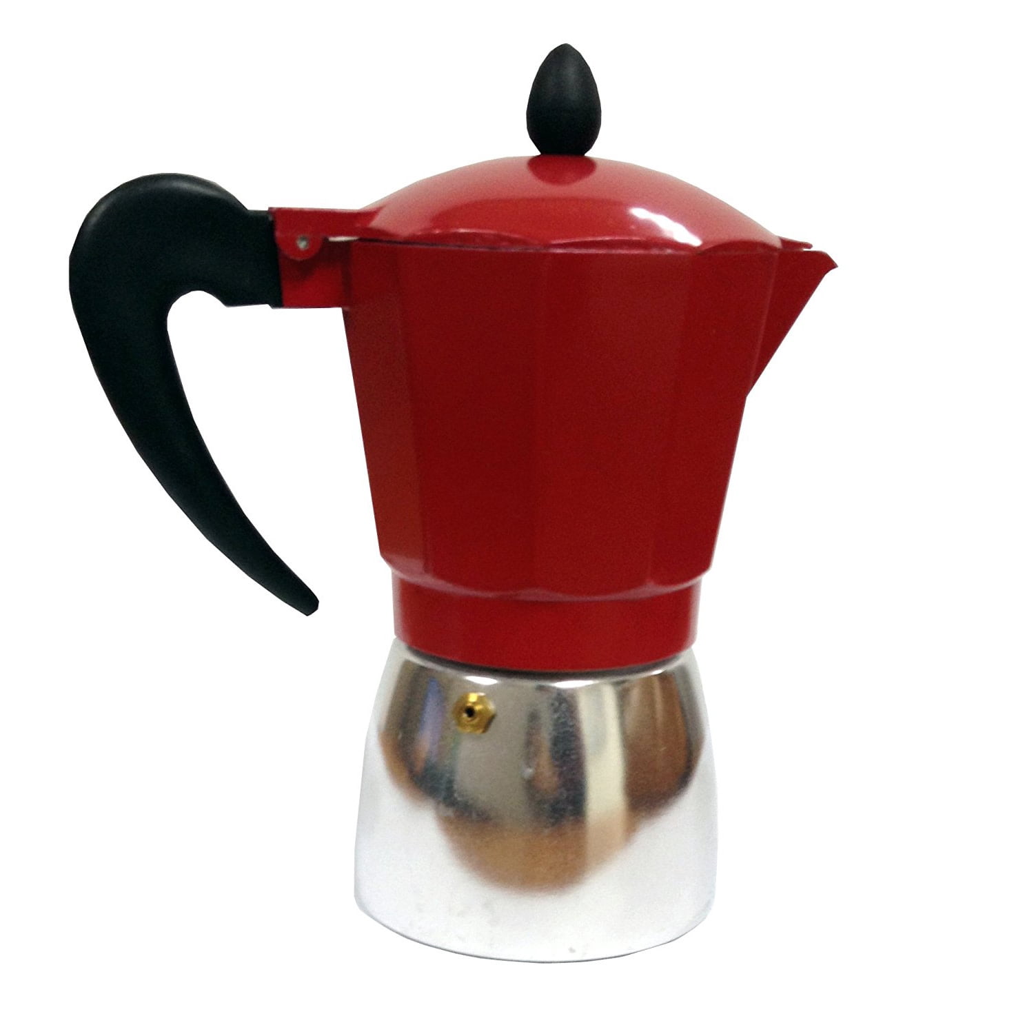 IMUSA Aluminum Coffeemaker 3 Cup, Red 