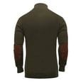 thumbnail image 3 of Rothco 3-Button Sweater With Suede Accents - Olive Drab, 3 of 3