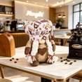 thumbnail image 4 of Muñecos de punto de pareja de enanos sin rostro, figuras artesanales con temática de café | Accesorios de decoración para restaurantes | Adorno de escritorio para amantes del café, 4 of 8