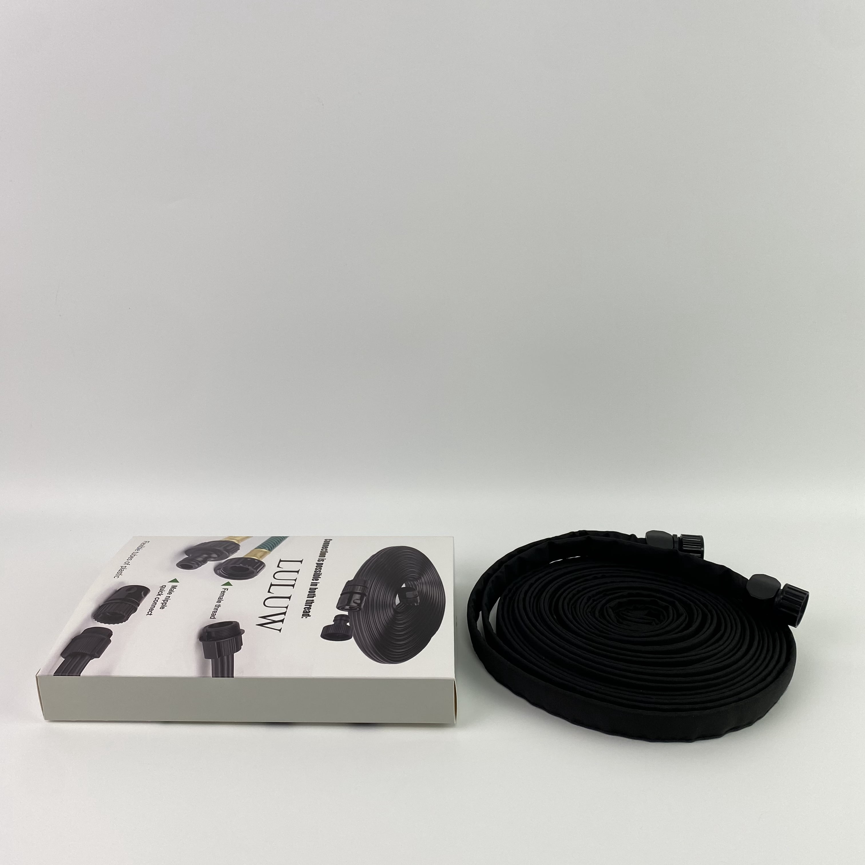 LULUW Flexible tubes of plastic, not of metal,25 50 75ft 50ft*2 1/2" Linkable Consistent Drip Irrigation Hose Save 80% Water Leakproof Heavy Duty Double Layer Sprinkler Garden Hose with Holes (50FT)