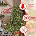 thumbnail image 2 of Christmas Trees 5FT Full-Shape Christmas Tree with 350 UL Lights – PE/PVC Mixed Branches, 1129 Tips, Wide Base for Spacious Areas, Hinged Structure, Stable Metal Stand,Artificial Christmas Trees, 2 of 17