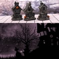 thumbnail image 4 of Matsuzay Casa de resina, decoración de luz LED para Halloween, esqueletos de calabaza, decoración aterradora sin llama, adorno artesanal para Kits de decoración para fiestas, 4 of 6