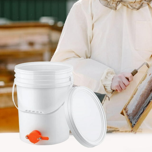 Cubo para miel, cubo para embotellar miel, capacidad de 20 L para almacenar jarabe, práctico y ligero equipo extractor de barriles, herramienta para
