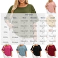 thumbnail image 4 of ClodeEU Women's Plus Size Crew Neck Ruff Short Sleeve T-Shirt,Casual Loose Fit Top Yellow,Women's Plus XXXXXL, 4 of 9