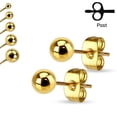 thumbnail image 4 of Stainless Steel Mens Womens Stud Earrings package of 5 pairs 20 Gauge (0.8mm), 4 of 8