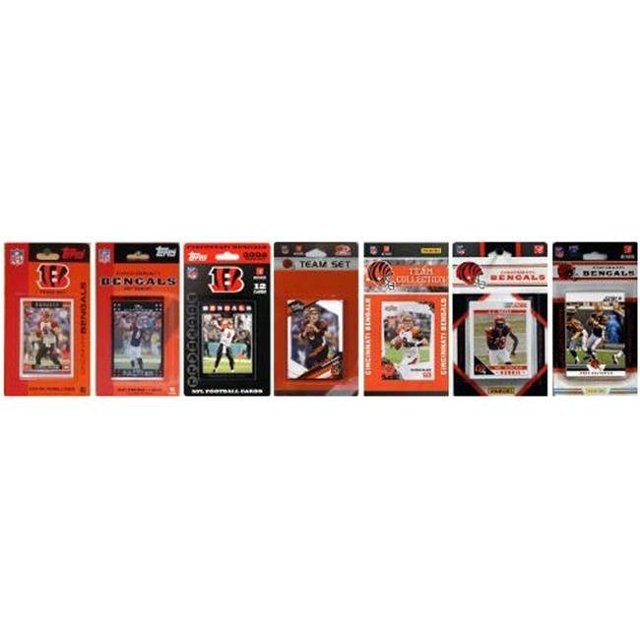 C & I Collectables BENGALS712TS NFL Cincinnati Bengals 7 Ensembles de Cartes à Collectionner sous Licence Différentes