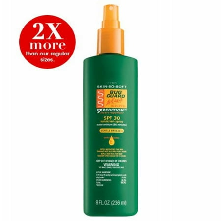 Avon SSS Bug Guard Plus Expedition Pump Spray - 8 Oz. BONUS SIZE