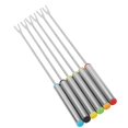 thumbnail image 3 of Set of 6 Stainless Steel Fondue Forks for Chocolate, Cheese, Dessert, Kitchen Utensils, 3 of 4