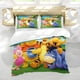 thumbnail image 5 of Winnie Pooh Conjunto de sábanas temático, trío de piezas, cómodo y amigable con la piel, diseño único, regalo de decoración para el hogar para familiares, amigos y fans, 90 cm * 190 cm, 5 of 6