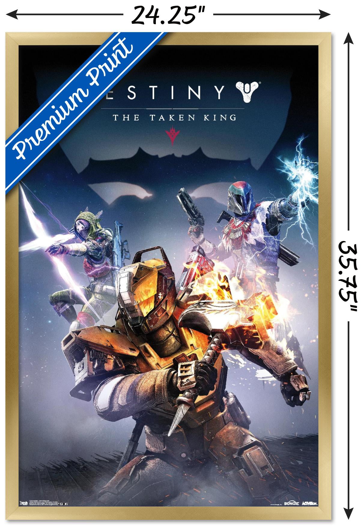 Destiny: Taken King - Key Art Wall Poster, 22.375" x 34", Framed