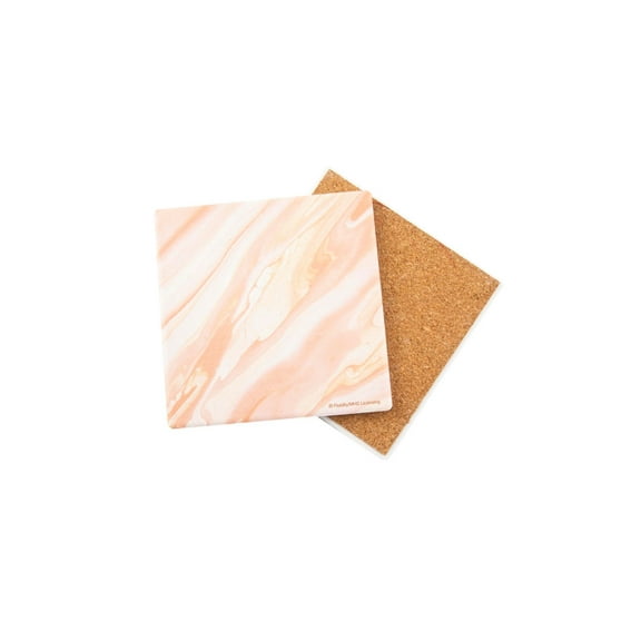 Thirstystone Pink & Orange Marble Coaster Single, 4.25¨ x 4.25¨
