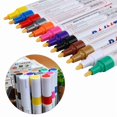 thumbnail image 2 of Waterproof Permanent Paint Marker 12 Colors For Car Tyre Tire Tread CD Metal Acrylic Sewing, 2 of 5