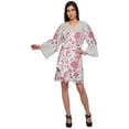 thumbnail image 2 of Moomaya Printed Robe For Girls Cotton Plus Size Nightwear Summer Bathrobes, 2 of 6