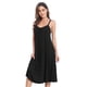 thumbnail image 1 of Women's Modal Loose V Neck Nightgown Nursing Sleeveless Nightdress, 1 of 4