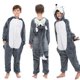 thumbnail image 4 of Conjuntos de pijamas Kigurumi de unicornio para niños, disfraz de dibujos animados de animales de Halloween, Jumpusits de dinosaurio de Navidad para 4-12 años, 4 of 4