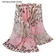 thumbnail image 3 of Sheer Cheetah Print Head Scarf Soft Breathable Shoulder Wrap Neck Scarf for Femsle Spring with Sun Protections=, 3 of 9