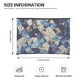 thumbnail image 2 of Sigee Abstract Blue Squares for Multipurpose Zipper Pouch Paper Reusable Cosmetic bag for Purse Water Resistant Gift, 2 of 8