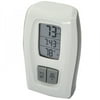 Acu-Rite Digital Indoor/Outdoor Thermometer with Clock - White