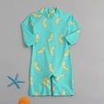 thumbnail image 5 of ATAIKU 0-4T Baby Boys Banana One Piece Swimsuit Rash Guard Suits Toddler Long Sleeve Swimwear Kids UPF 50+ Zipper Bathing Suit, 5 of 8
