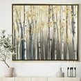 thumbnail image 2 of Designart ' Golden Birch Forest I ' Landscapes Framed Canvas, 2 of 3