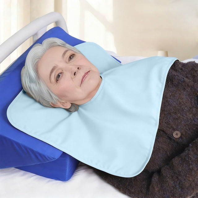 TACILIP Tablier de Repas Imperméable pour Personnes Âgées Attrape-Salive Adulte Tablier de Repas Imperméable pour Personnes Âgées et Attrape-Nourriture, Cuisine