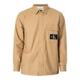 thumbnail image 6 of Calvin Klein Jeans Ripstop Relaxed Fit Shirt, Beige, 6 of 6