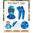 thumbnail image 3 of Unisex Balaclava Face Mask and Arm Sleeves Set, Ski Mask Full Face Cover Compression Arm Sleeves for Summer Outdoor, 3 of 6
