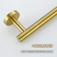 thumbnail image 6 of 18 Inch Brushed Gold Towel Bar for Bathroom, Total Length 18-Inch Bath Towel Rack Wall Mount, Durable SUS304 Stainless Steel Modern Home Decor Gold Towel Holder, 6 of 7