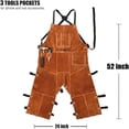 thumbnail image 4 of Delantal resistente al fuego con patas divididas para hombre, 4 of 4
