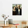thumbnail image 2 of Nawypu Grant Wood Canvas Wall Art - American Gothic Print - Portrait Art Prints - World'S Most Famous Paintings Series - Modernism Poster For Home Living Room, 2 of 4