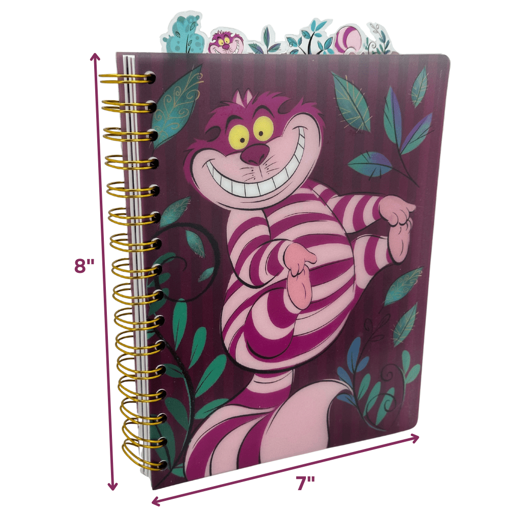 Disney Alice In Wonderland Cheshire Cat Spiral Notebook for