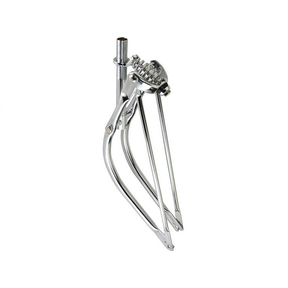 Bike 24 Lowrider Bent Spring Fork 1 Inch Chrome.