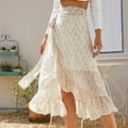 thumbnail image 3 of Vedolay Midi Skirt for Women Flowy Summer Casual Floral Bohemian Chiffon Long Maxi Skirt,Yellow S, 3 of 4