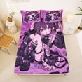 thumbnail image 5 of Erosebridal Traditional Japanese Girl Queen Sheet Sets,Kawaii Japanese Animation Bed Set For Men Women 4pcs, 5 of 6