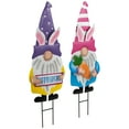 thumbnail image 4 of Northlight Happy Easter Gnomes Outdoor Garden Stakes - 27" - Set of 2, 4 of 7