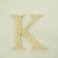 thumbnail image 2 of Package of 1, 10 Inch X 3/4" Thickness Baltic Birch Wood Letter K in The Times New Roman Font, Thick, Upper Case for Art & Craft Project, Made in USA, 2 of 4