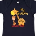 thumbnail image 4 of Inktastic My Grandma Loves Me Giraffe Boys or Girls Baby Bodysuit, 4 of 5