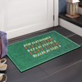 thumbnail image 5 of A1Hc Pin Felpudo Para Entrada Al Aire Libre, Diseño Divertido, Piso De Bienvenida, Puerta De Entrada, Interior Antideslizante, Alfombrilla De Goma Para Exterior, 18.0 X 30.0 In, Color Verde, 5 of 5