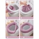 thumbnail image 5 of Kit de 4 piezas: cojín grueso y suave para asiento de inodoro con mango cálido para baño, 5 of 5