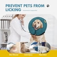 thumbnail image 2 of GFDYREE Dog Cones for Large Dogs to Stop Licking, Soft Cone for Dogs After Surgery, Inflatable Dog Cone Alternative Dog Donut Collar Protective Recovery Cone E Collars for Dogs and Cats - Bl, 2 of 7