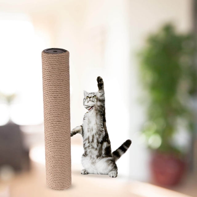 VONKY 1Pack Scratch Post Refill Pole Grinding Claw Protect cat Nails Sisal Rope Yellow H 25cm