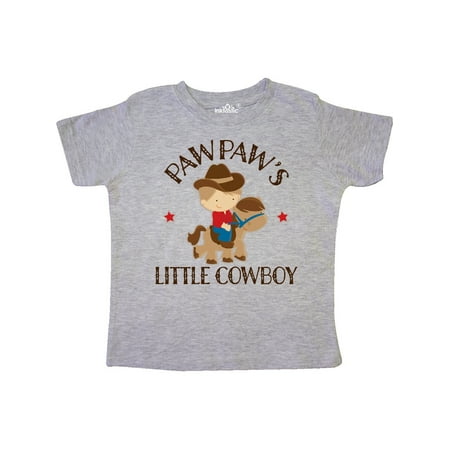 

Inktastic PawPaw Grandpa s Little Cowboy Gift Toddler Boy Girl T-Shirt