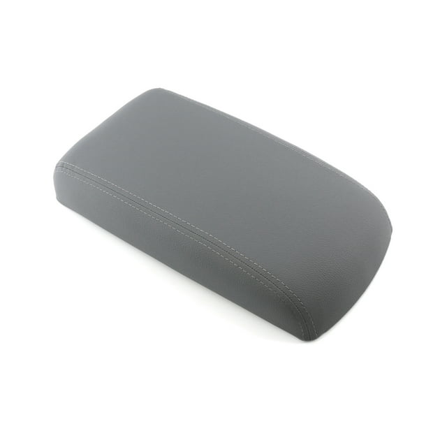 Grey Leather Elbow Rest Center Console Armrest Box Cover Replacement for Chevrolet Impala 2006-2014 Models, 35*19*5.5cm Size with Gift Box Packaging