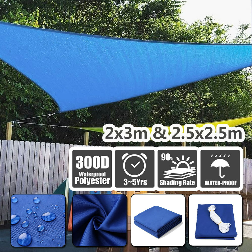 Rectangle Sun Sail Canopy Heavy Duty Shade Outdoor Patio Cover UV Block