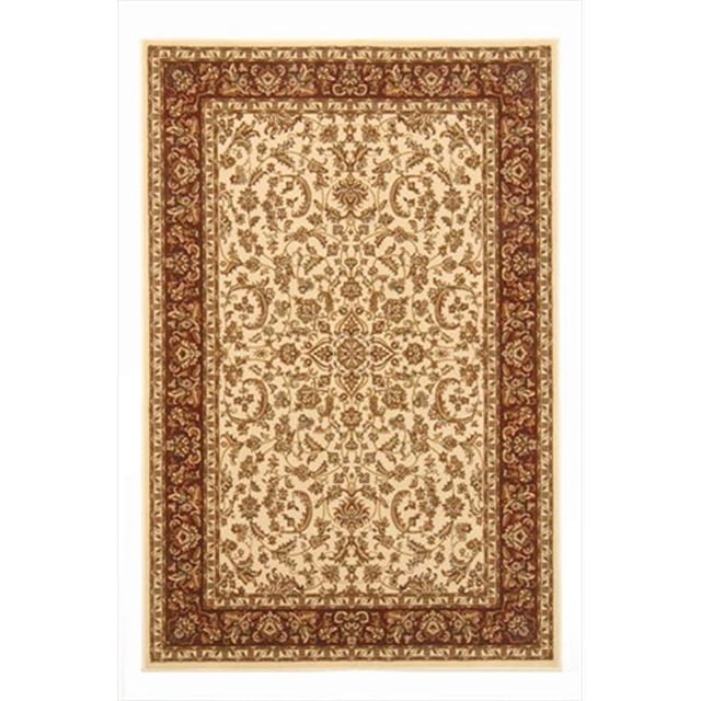 Radici 1318-1511-IVORY Noble Rectangular Ivory Traditional Italy Area Rug- 5 ft. 5 in. W x 8 ft. 3 in. H
