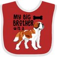 thumbnail image 3 of Inktastic My Big Brother is a Saint Bernard Boys or Girls Baby Bib, 3 of 4