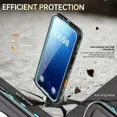 thumbnail image 2 of for iPhone Air 6.5 inch Waterproof Case Compatible with MagSafe, Magnetic Waterproof Full Body IP68 Underwater Case Built-in Screen Protector Military Grade Shockproof Cover with Lanyard, 2 of 7